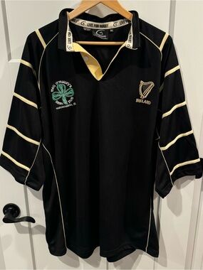 Live For Rugby Pull Over Shirt Shirt Sleeve Sz 3XL O’Malleys Irish Pub Florida